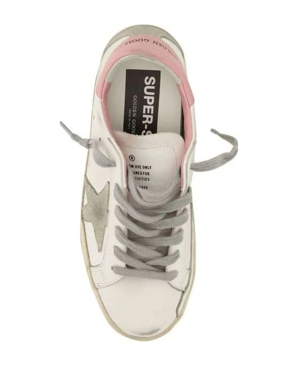 Golden Goose White Calf Leather Bos Taurus Low Top Sneakers 