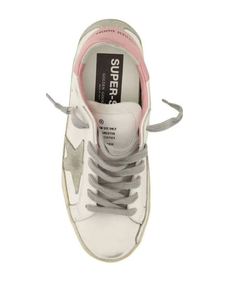 Golden Goose White Calf Leather Bos Taurus Low Top Sneakers 