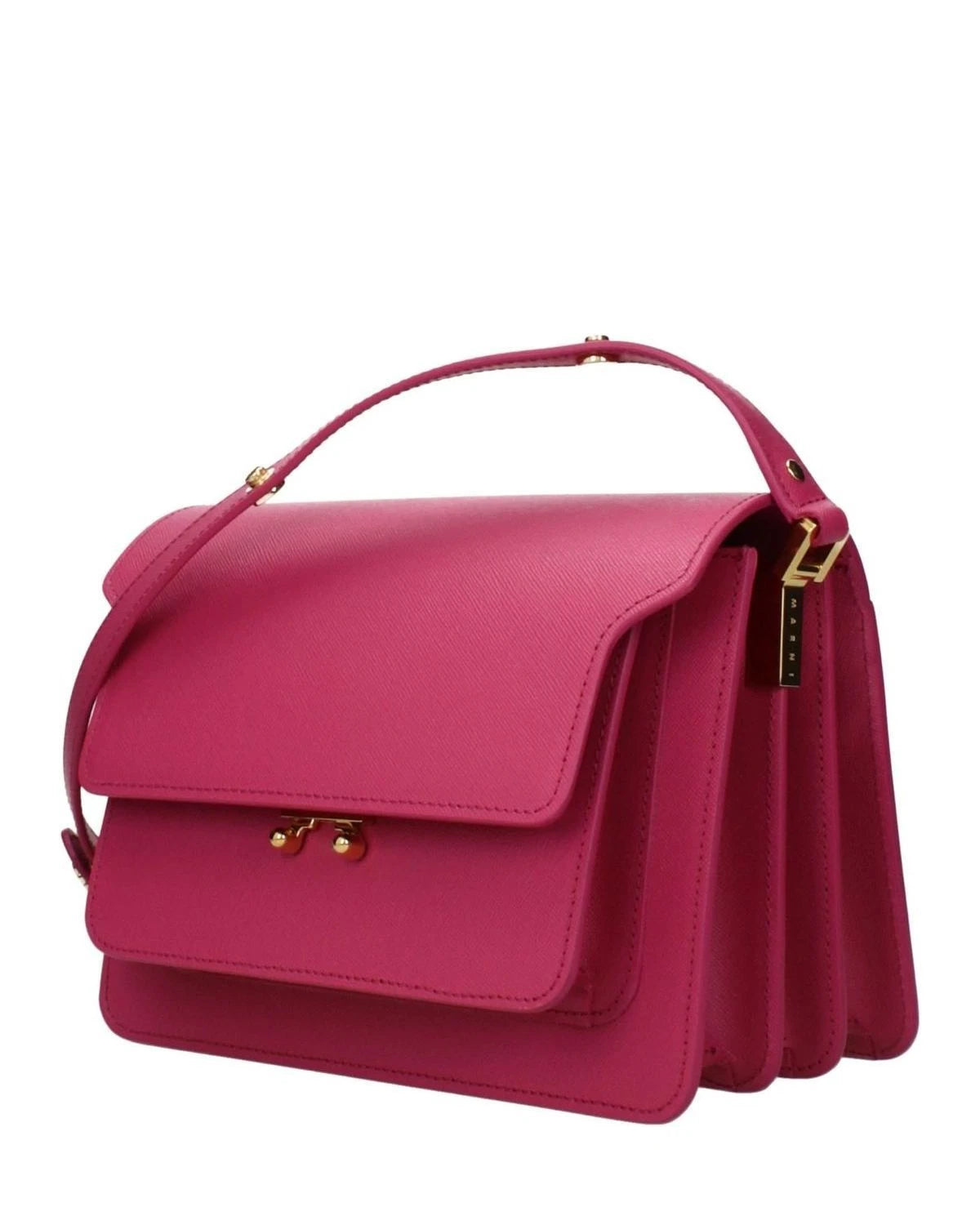 Marni Pink Leather Shoulder Bag 