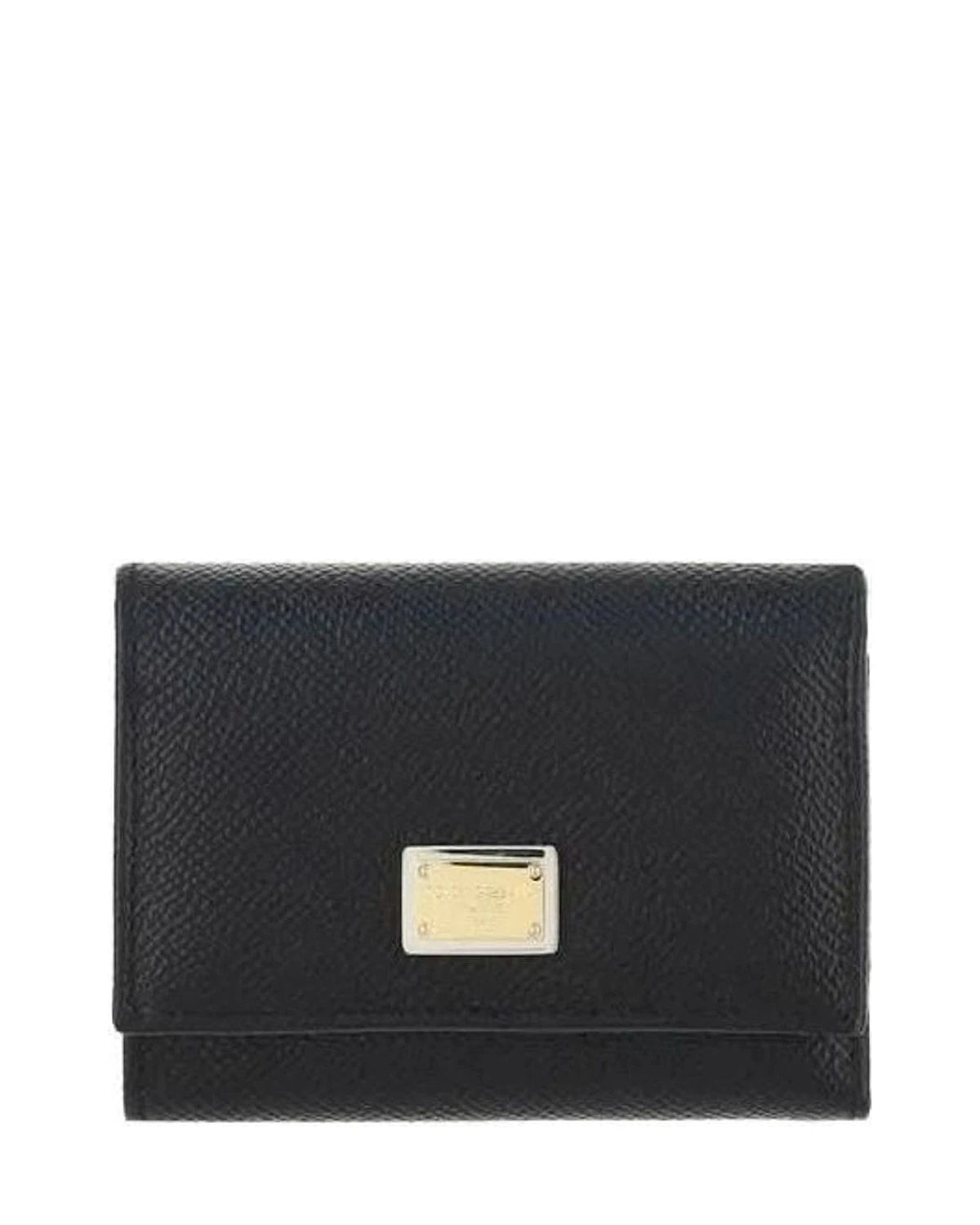 Dolce & Gabbana Black Calf Leather Bos Taurus Wallet 