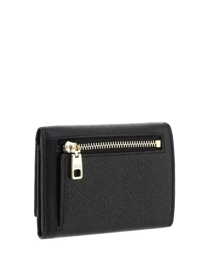 Dolce & Gabbana Black Calf Leather Bos Taurus Wallet 
