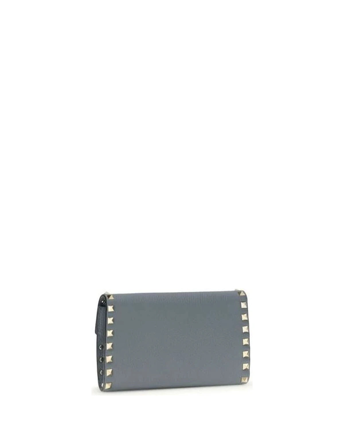 Valentino Garavani Blue Calf Leather Bos Taurus Wallet 