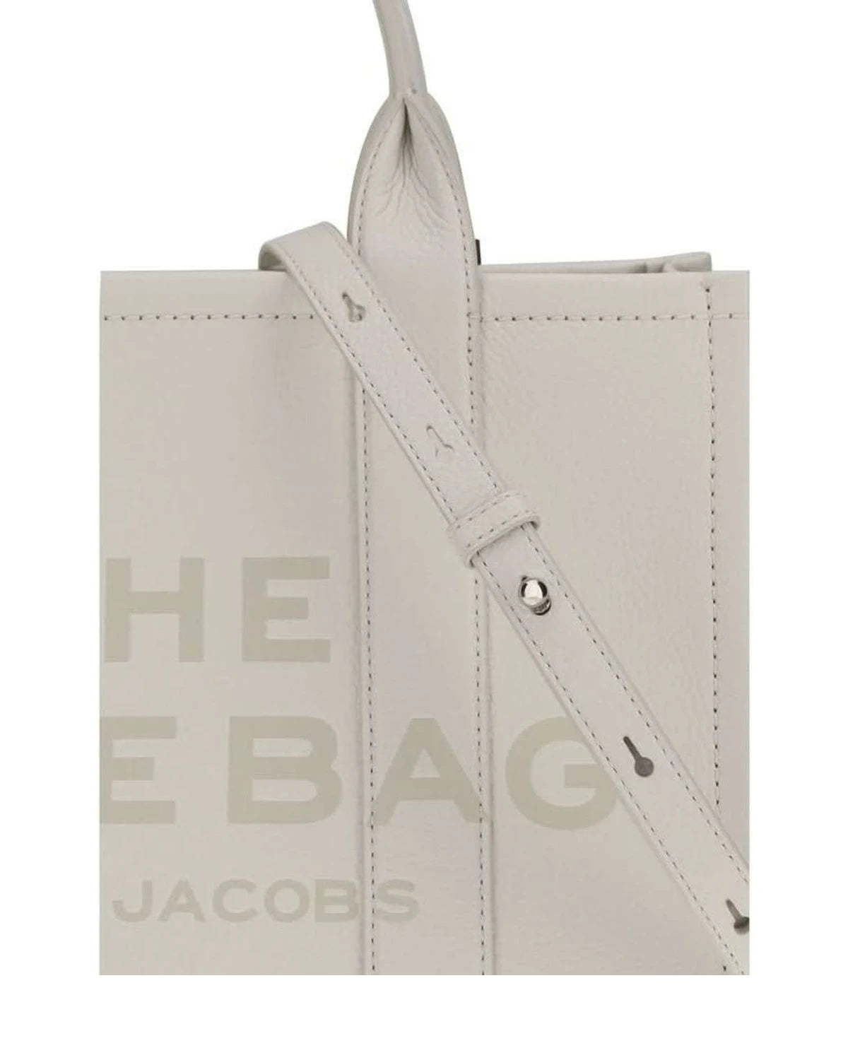 Marc Jacobs White Calf Leather Bos Taurus Handbag 