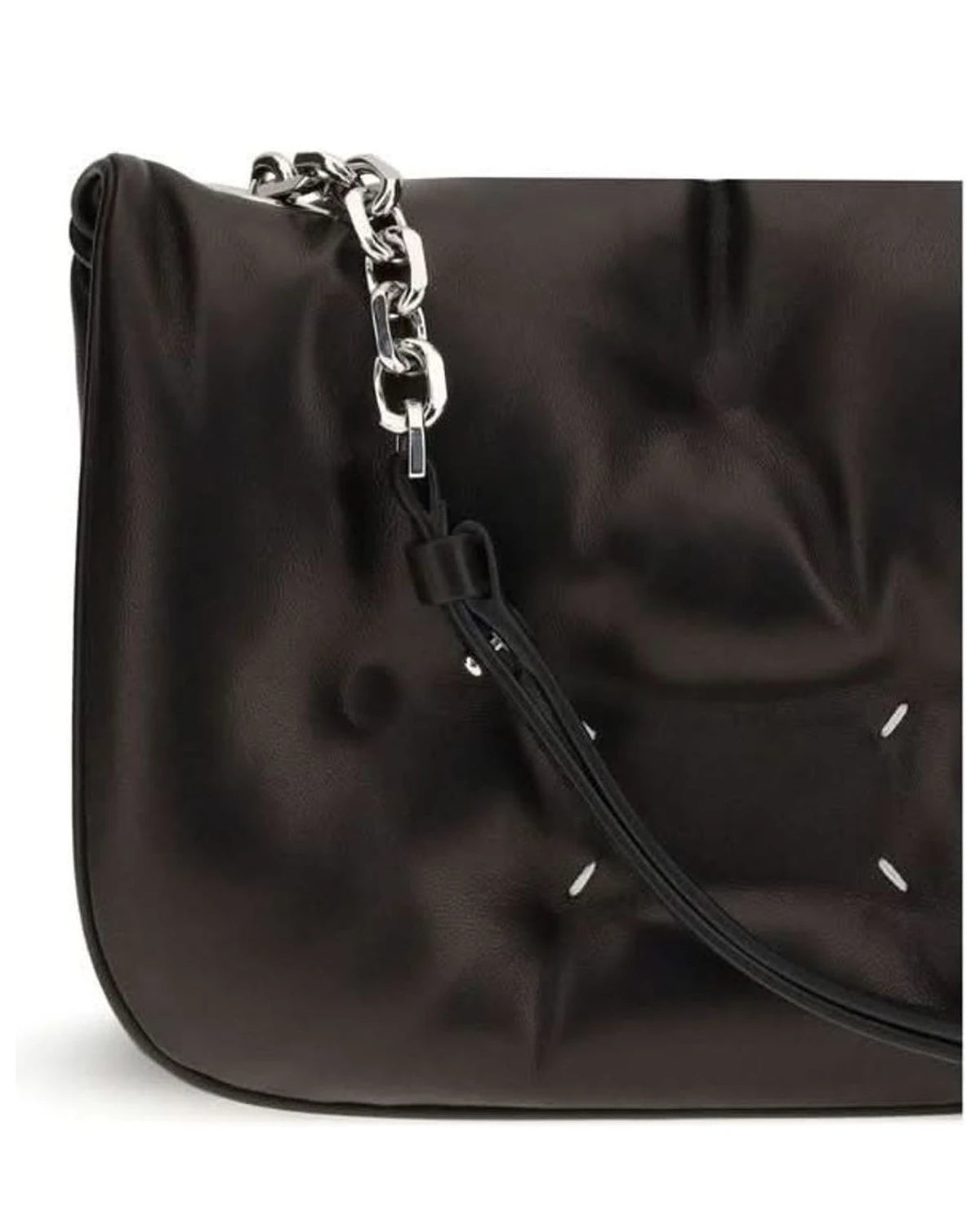 Maison Margiela Black Lamb Ovis Aries Shoulder Bag 