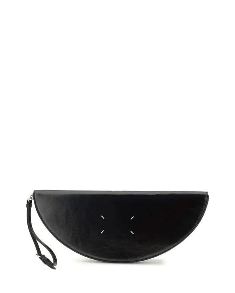Maison Margiela Black Calf Leather Bos Taurus Clutch Bag 