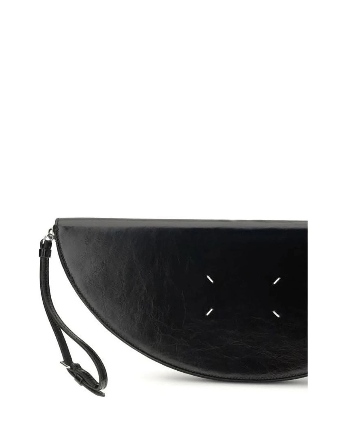 Maison Margiela Black Calf Leather Bos Taurus Clutch Bag 