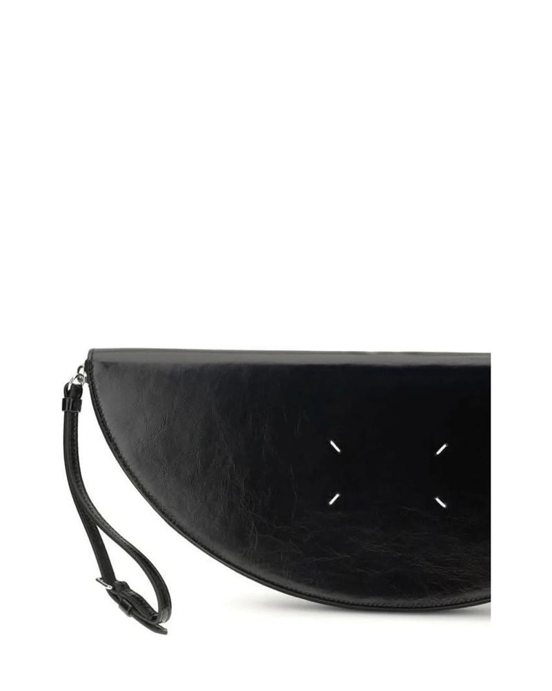 Maison Margiela Black Calf Leather Bos Taurus Clutch Bag 