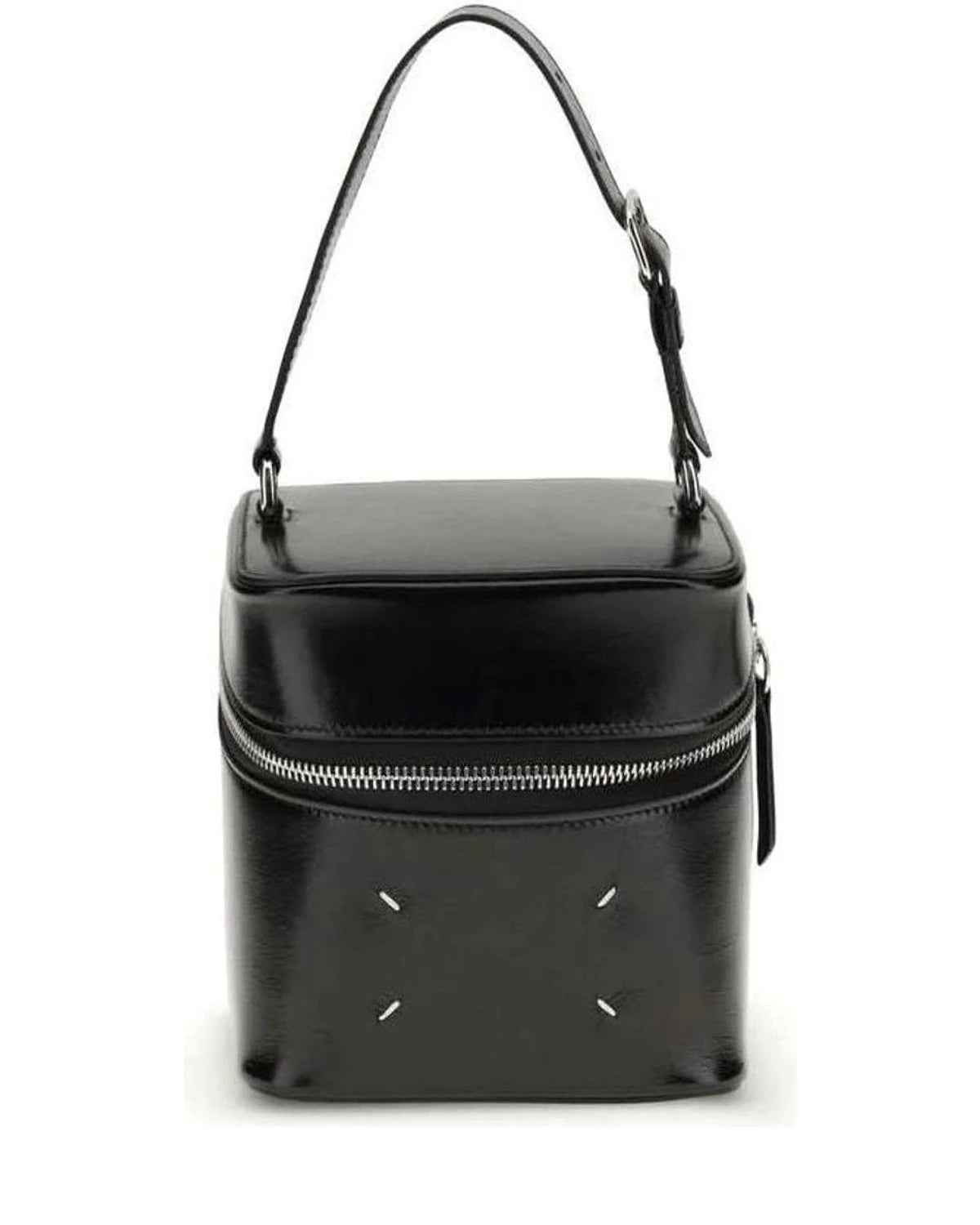 Maison Margiela Black Calf Leather Bos Taurus Bucket Bag 