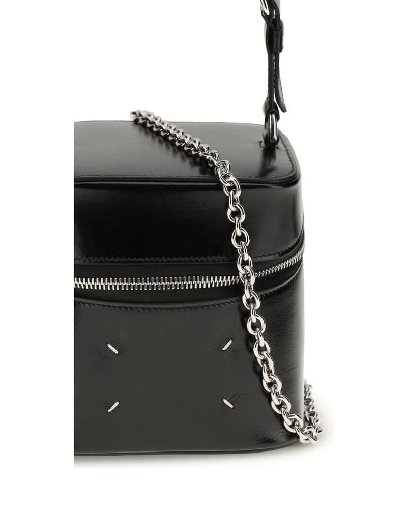 Maison Margiela Black Calf Leather Bos Taurus Bucket Bag 