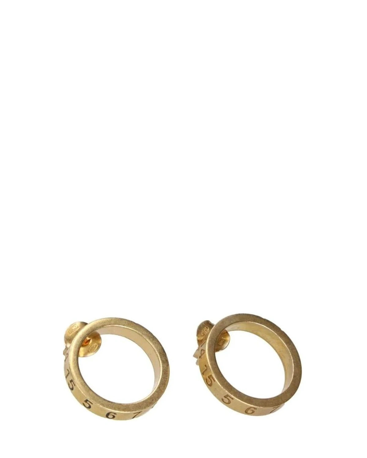 Maison Margiela Gold Silver Earrings 