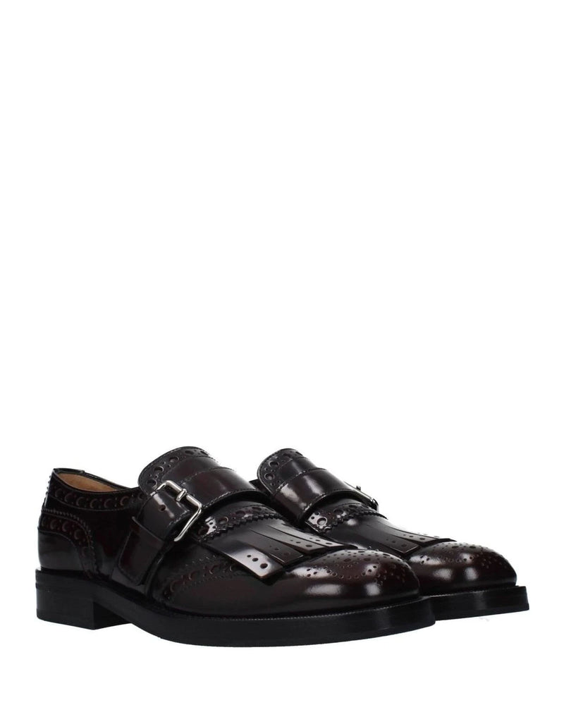 Church's Red Leather Slip On Loafers 