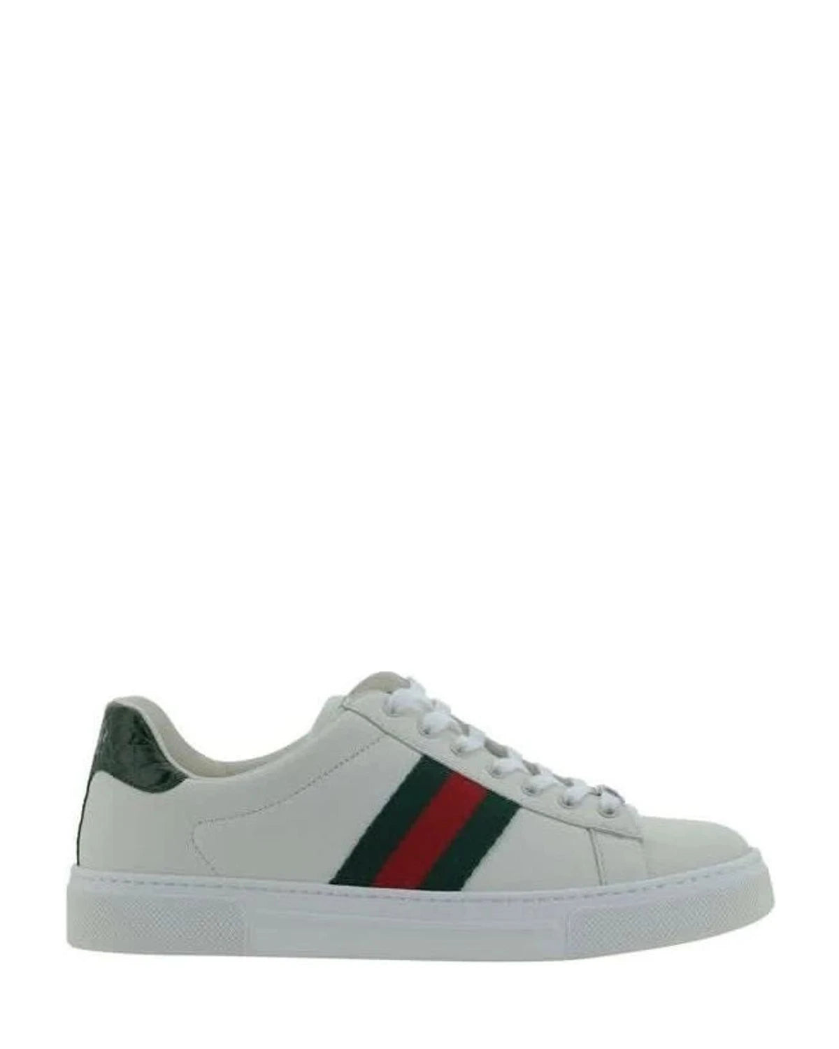 Gucci White Leather Calf Bos Taurus Low Top Sneakers Glam Steals