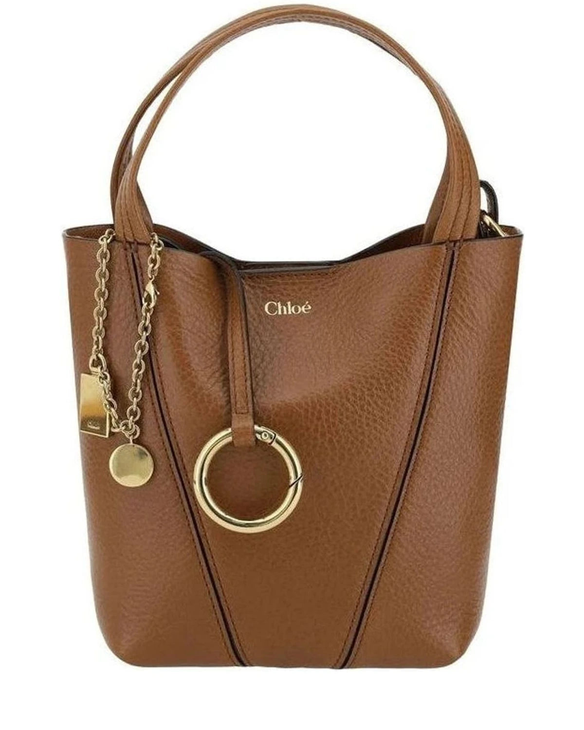 Chloé Brown Calf Leather Bos Taurus Shoulder Bag 