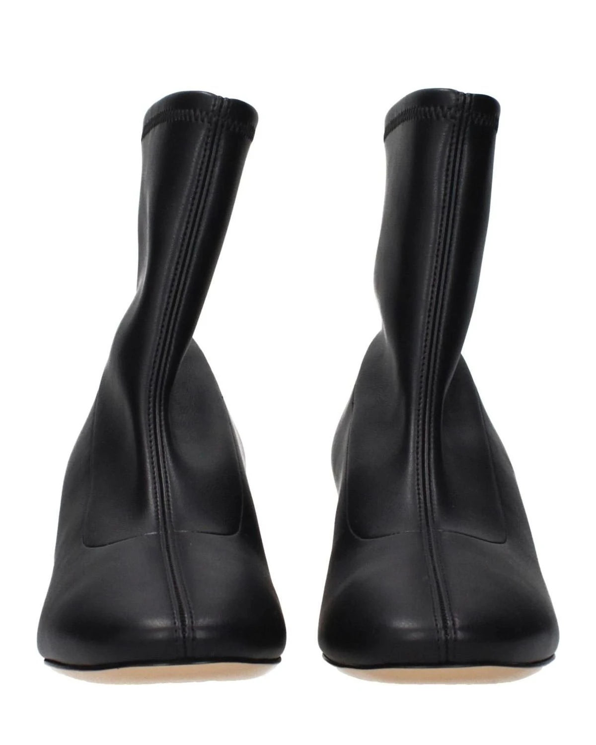 Casadei Black Leather Ankle Boots 