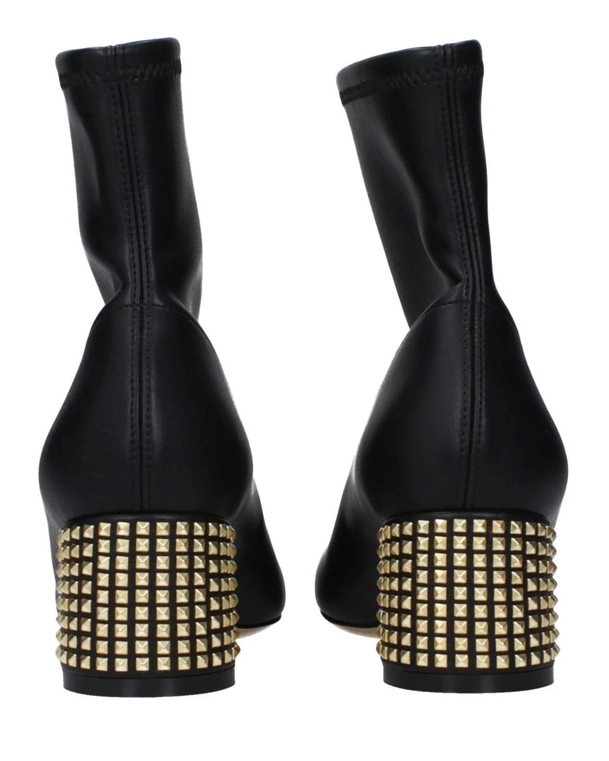 Casadei Black Leather Ankle Boots 