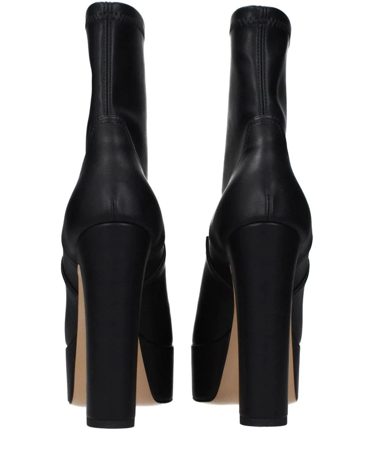 Casadei Black Leather Ankle Boots 