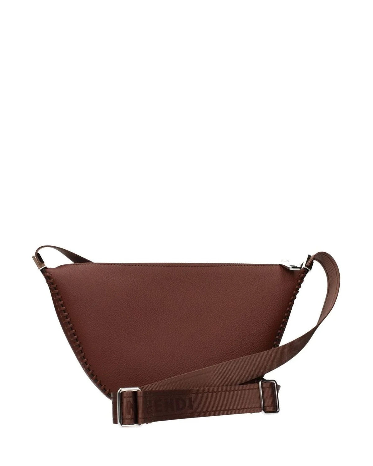 Fendi Brown Leather Crossbody Bag 