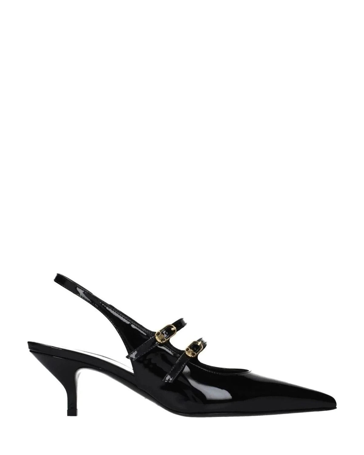 Celine Black Leather Sandals 