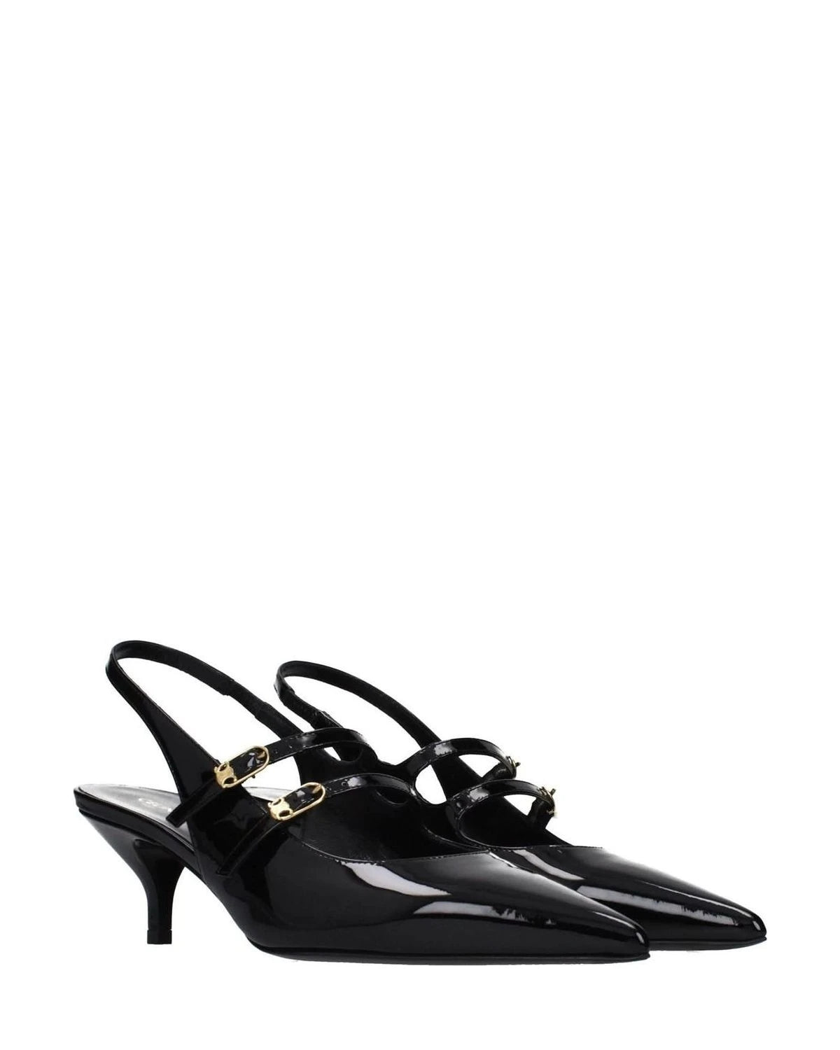 Celine Black Leather Sandals 