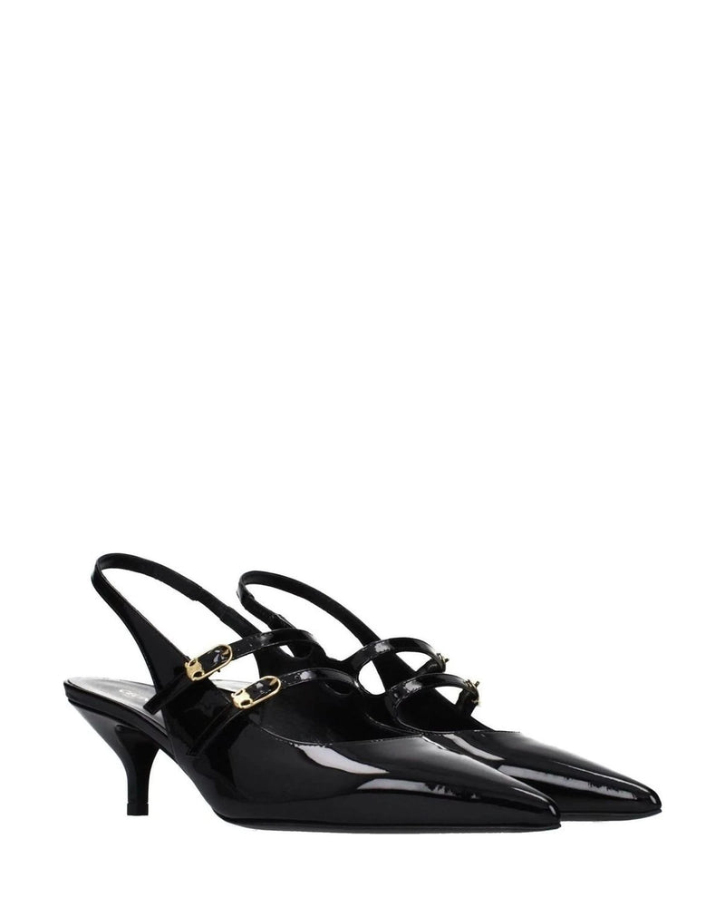 Celine Black Leather Sandals 