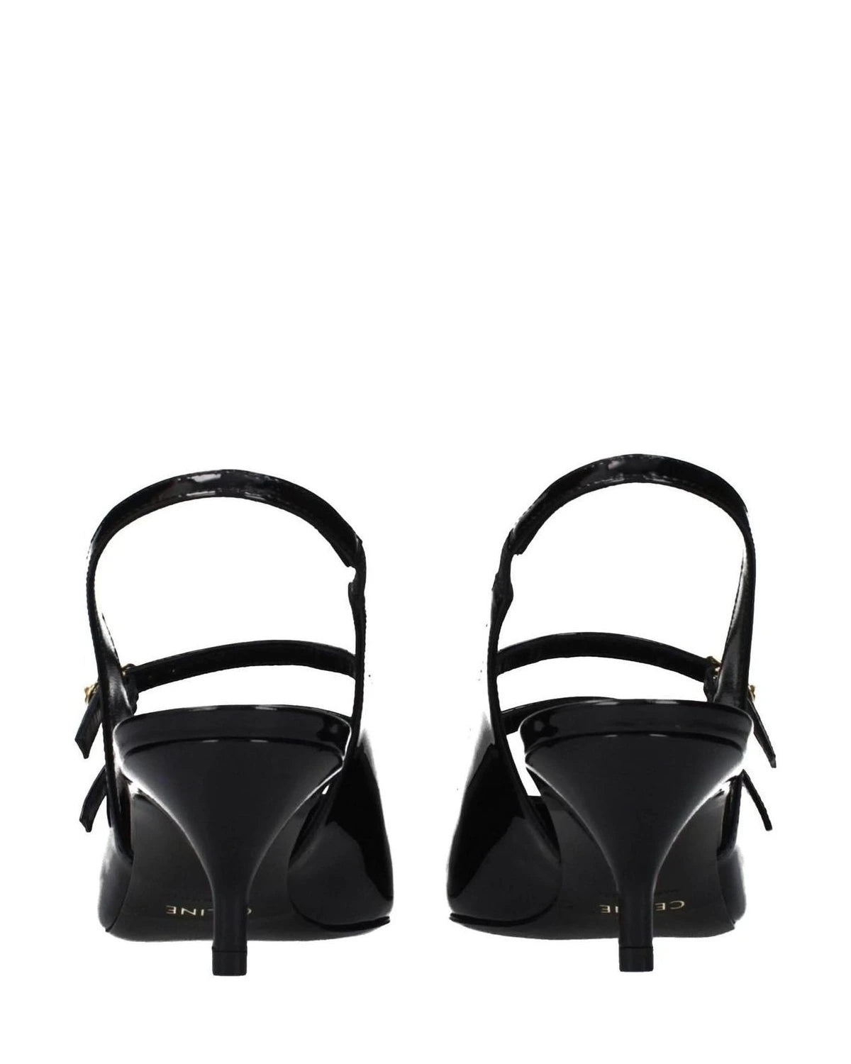 Celine Black Leather Sandals 