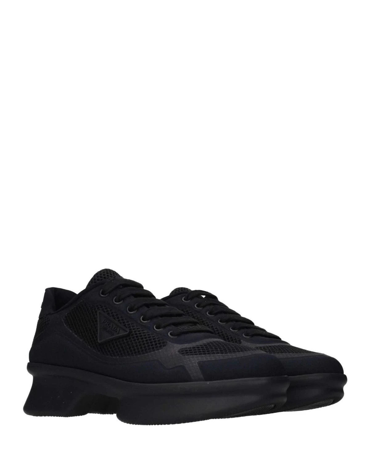 Black Fabric Low Top Sneakers Glam Steals