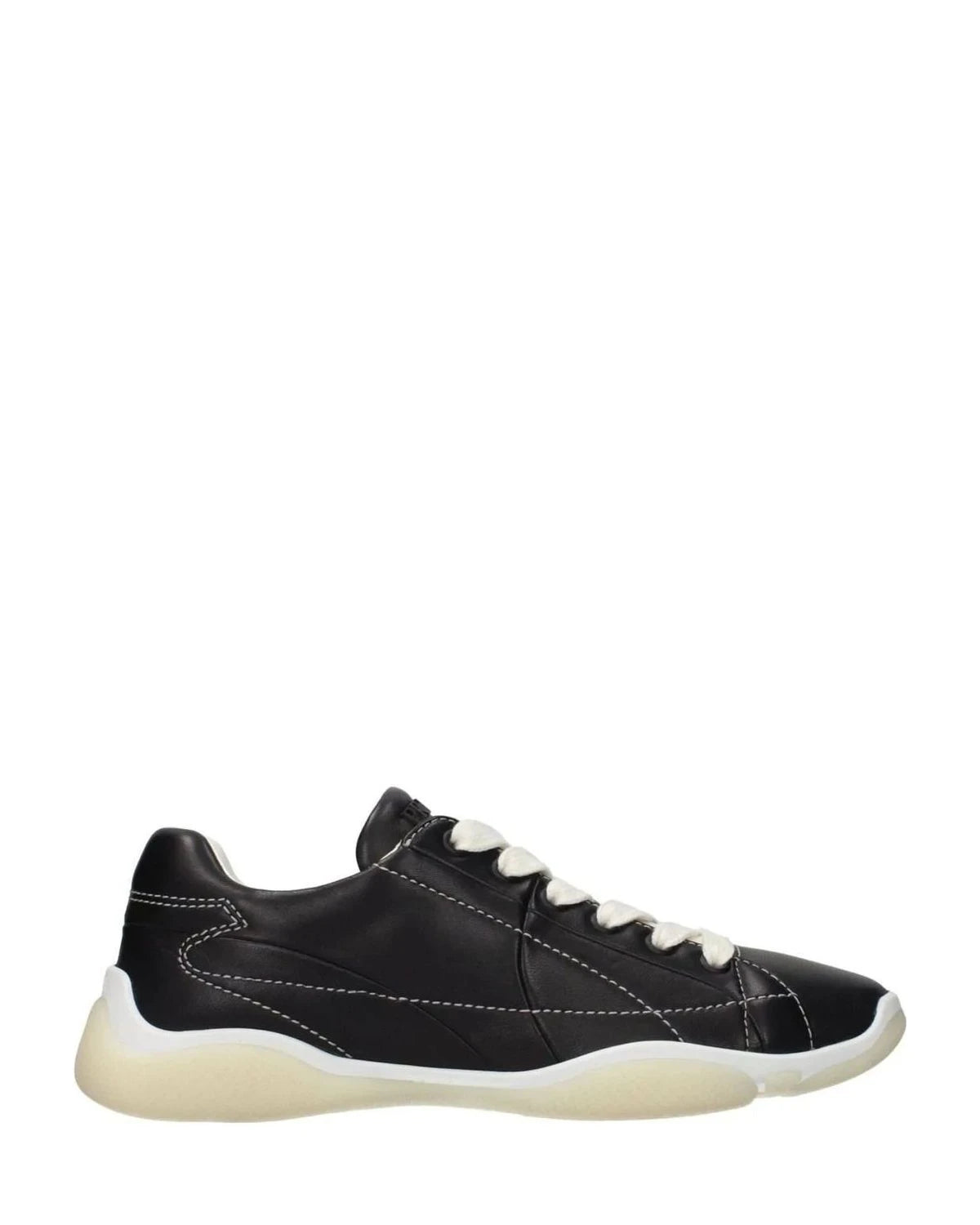 Prada Black Leather Sneakers