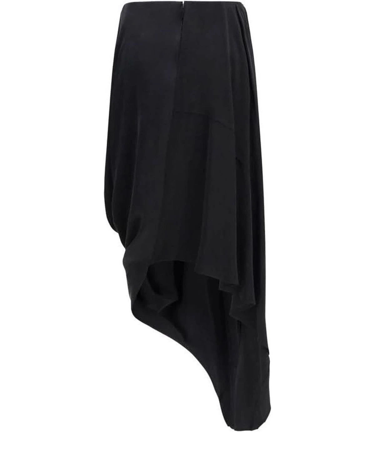 Black Copper Midi Skirt 