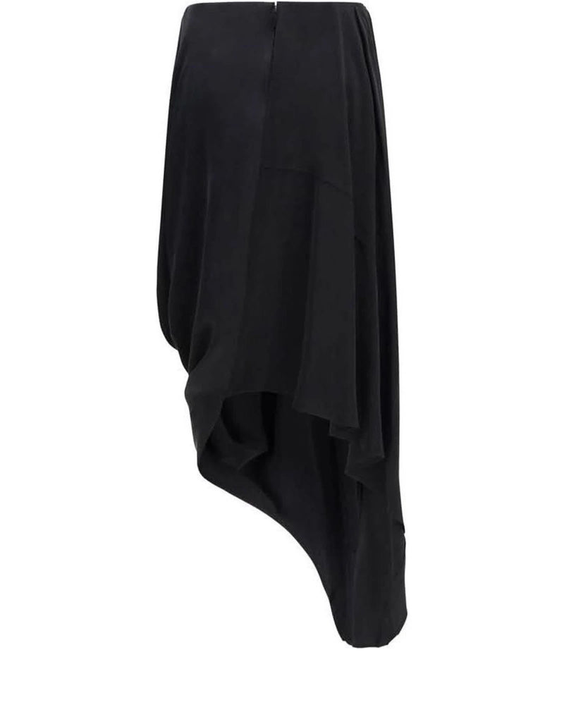 Black Copper Midi Skirt 