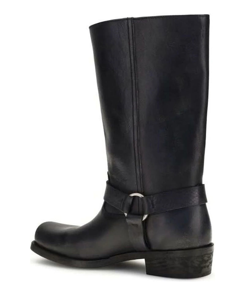 Golden Goose Black Calf Leather Bos Taurus Ankle Boots Glam Steals