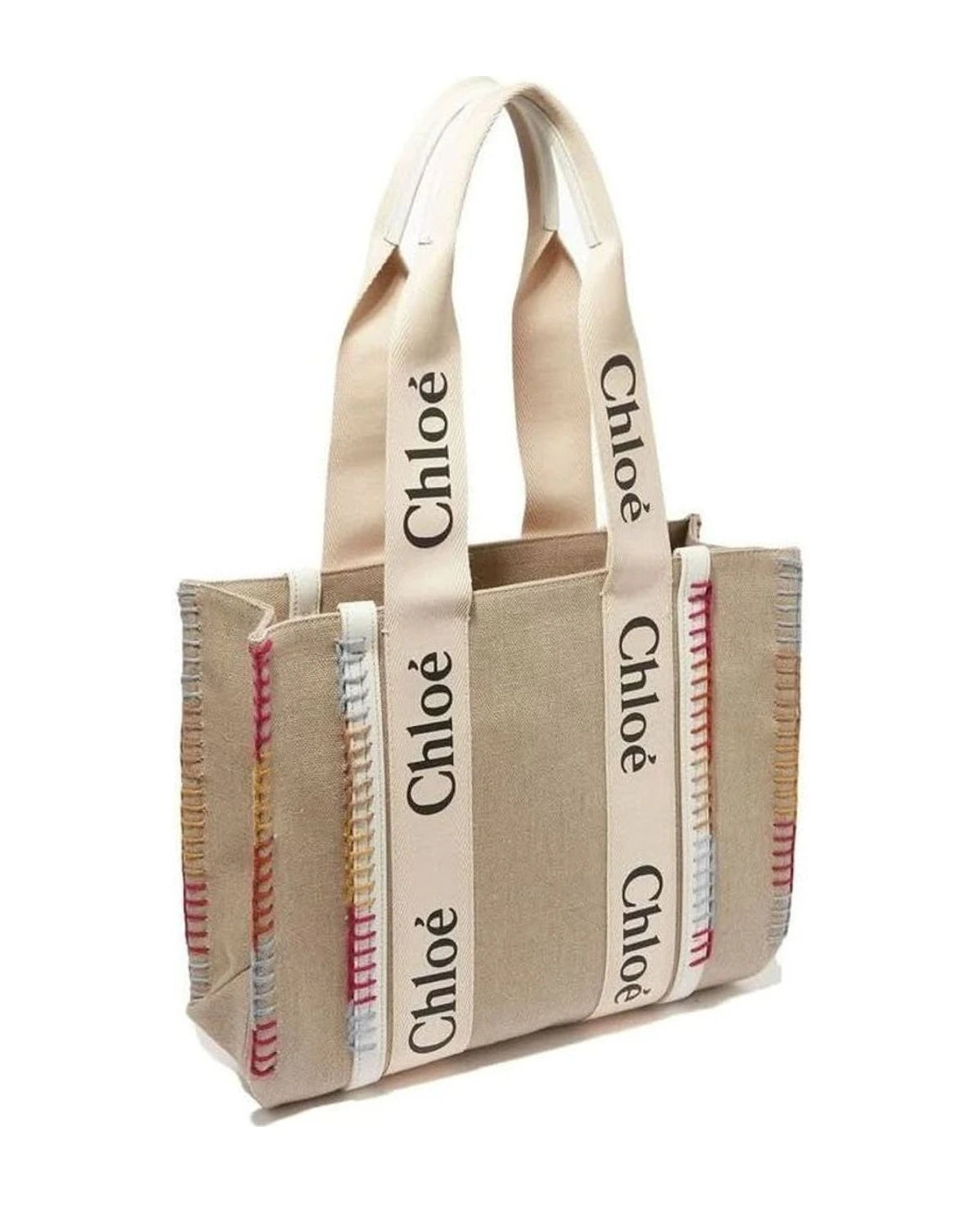 Chloé Beige Wool Tote Bag Glam Steals