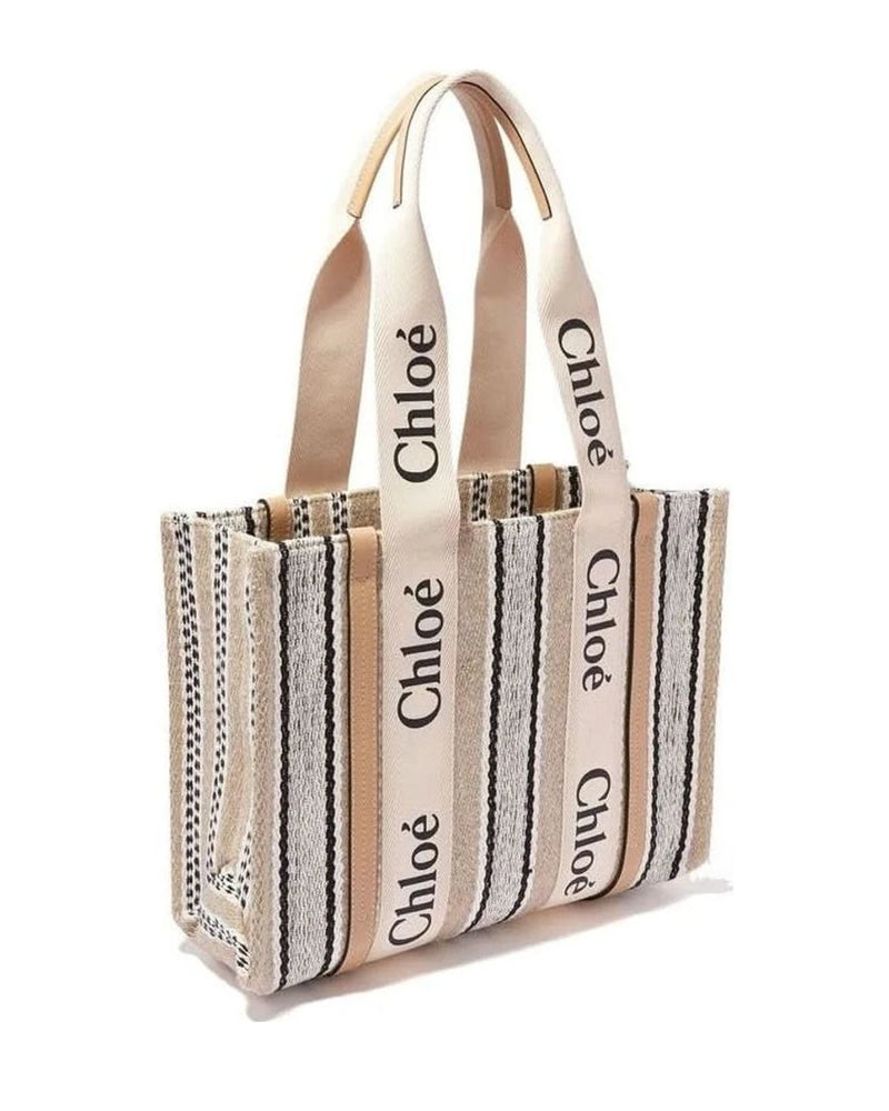 Chloé Beige Linen Tote Bag Glam Steals