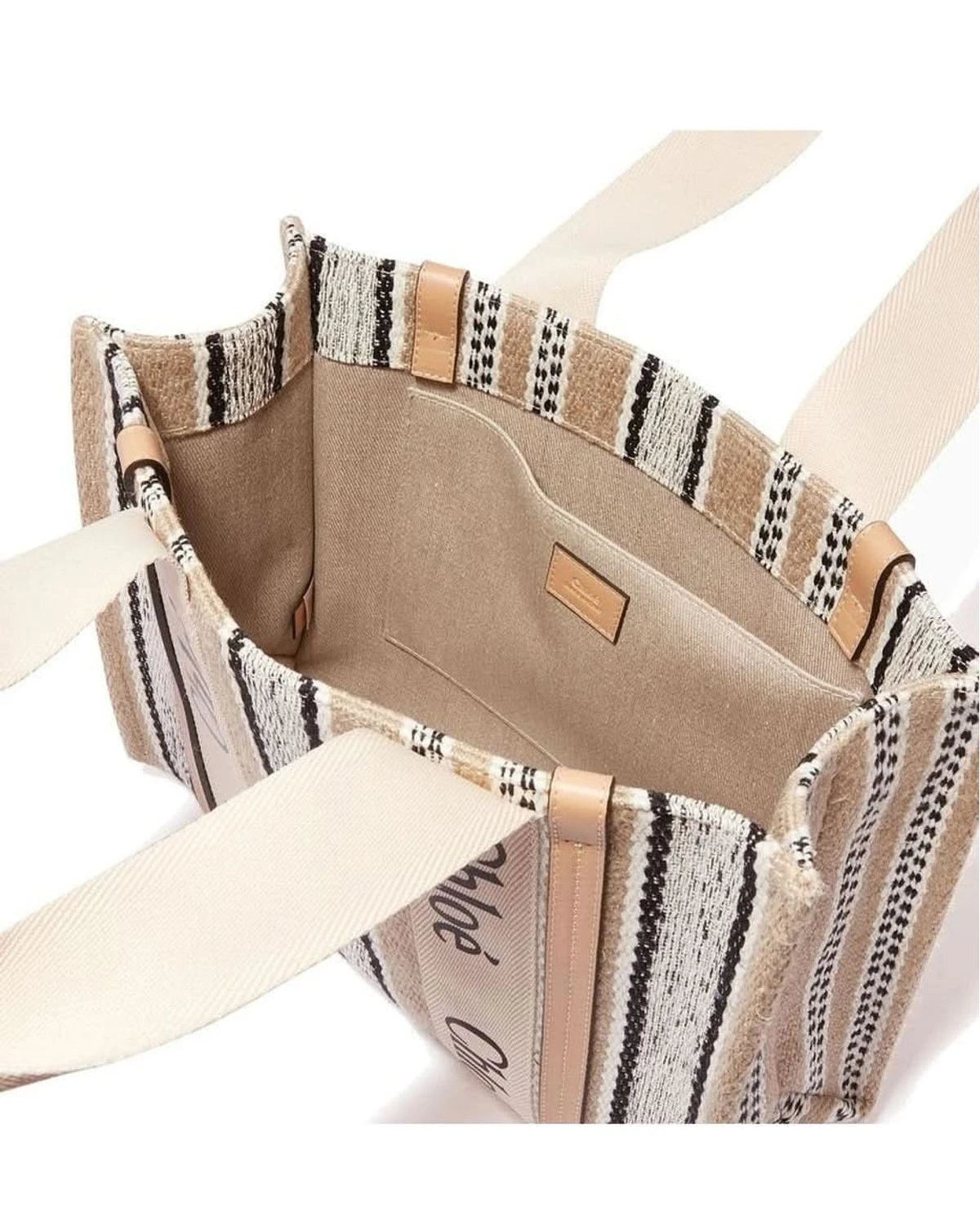 Chloé Beige Linen Tote Bag Glam Steals