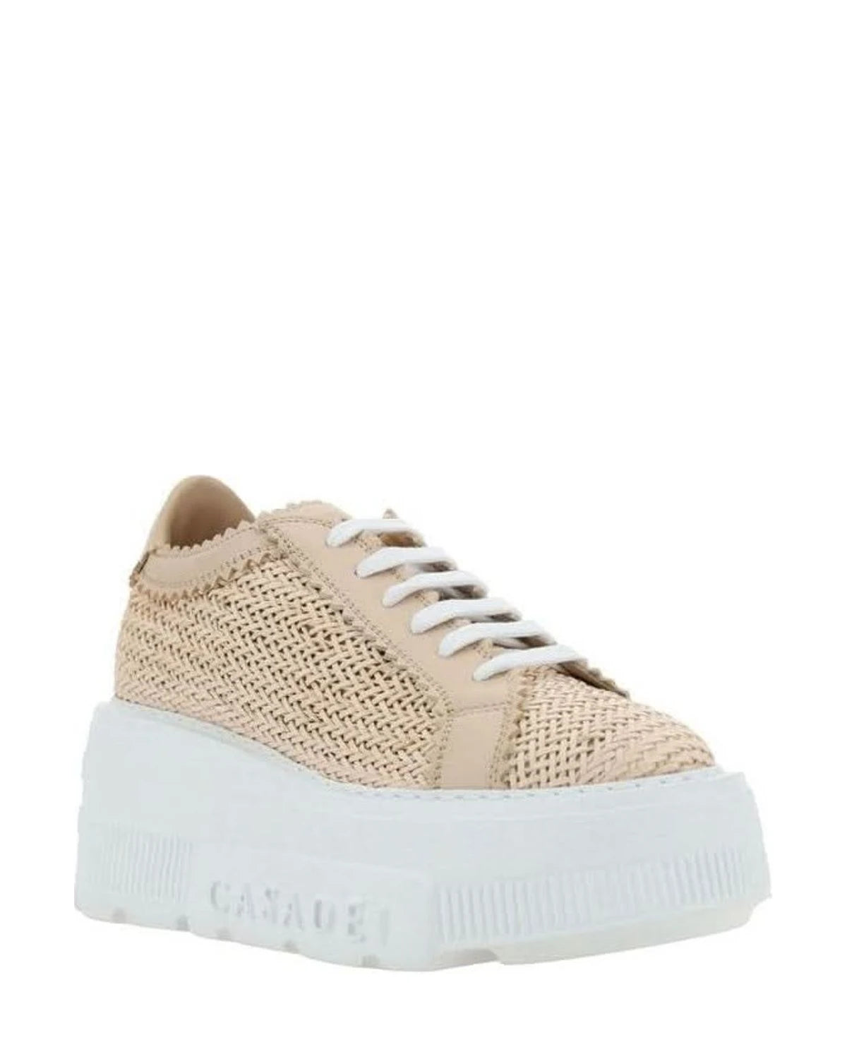 Casadei Beige Other Fibres Chunky Sneakers Glam Steals