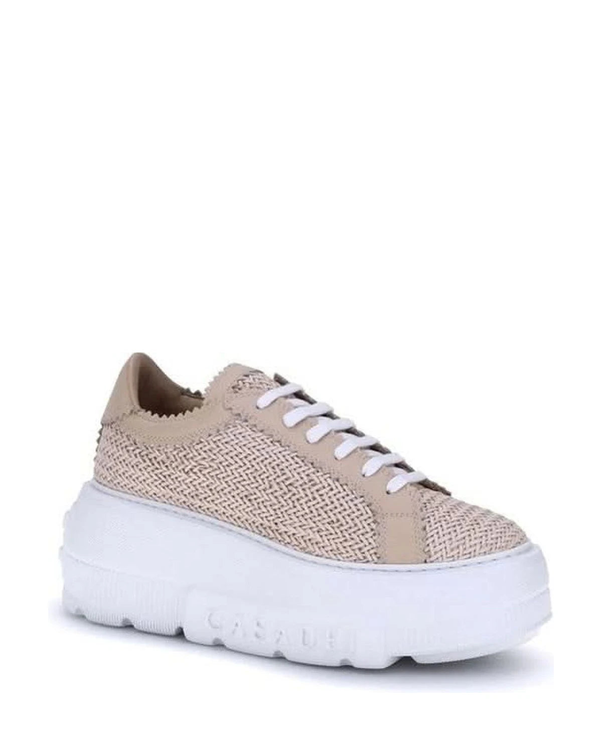 Casadei Beige Other Fibres Chunky Sneakers Glam Steals