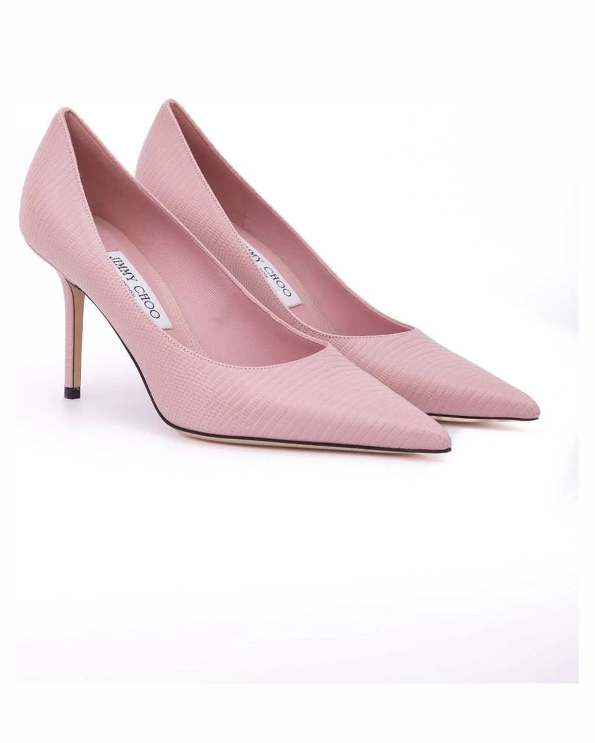 Jimmy Choo Pink Leather Lizard Printed Love 85 Pumps Glam Steals