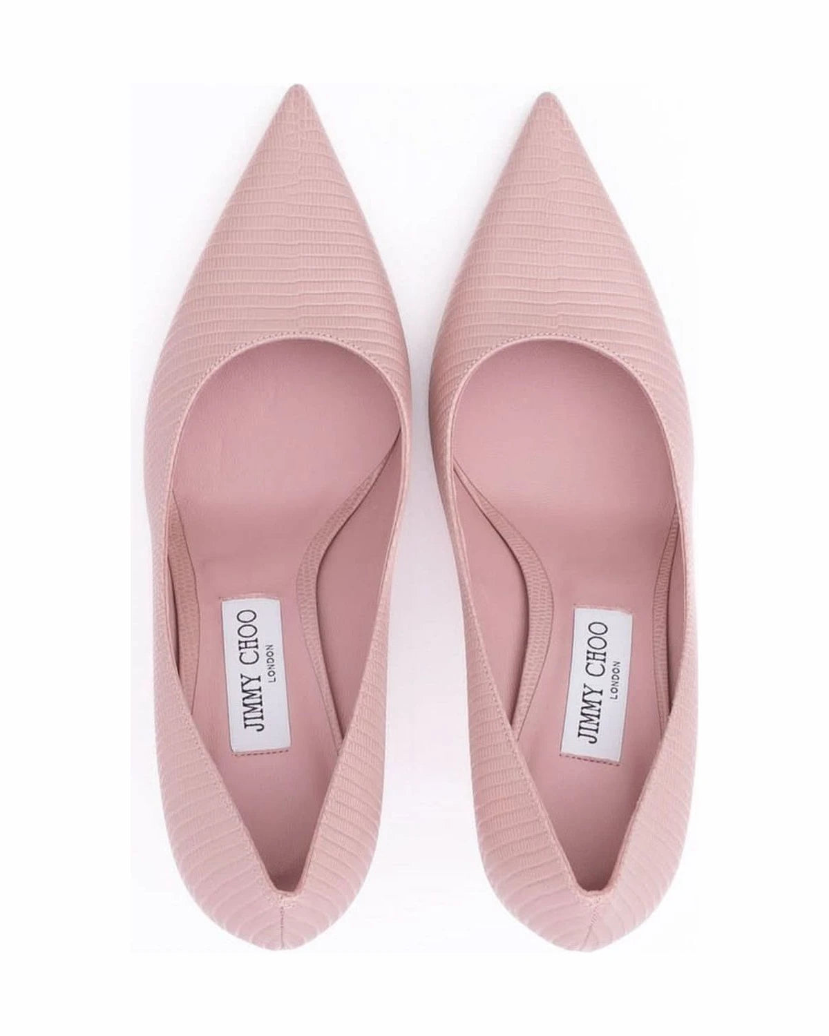 Jimmy Choo Pink Leather Lizard Printed Love 85 Pumps Glam Steals