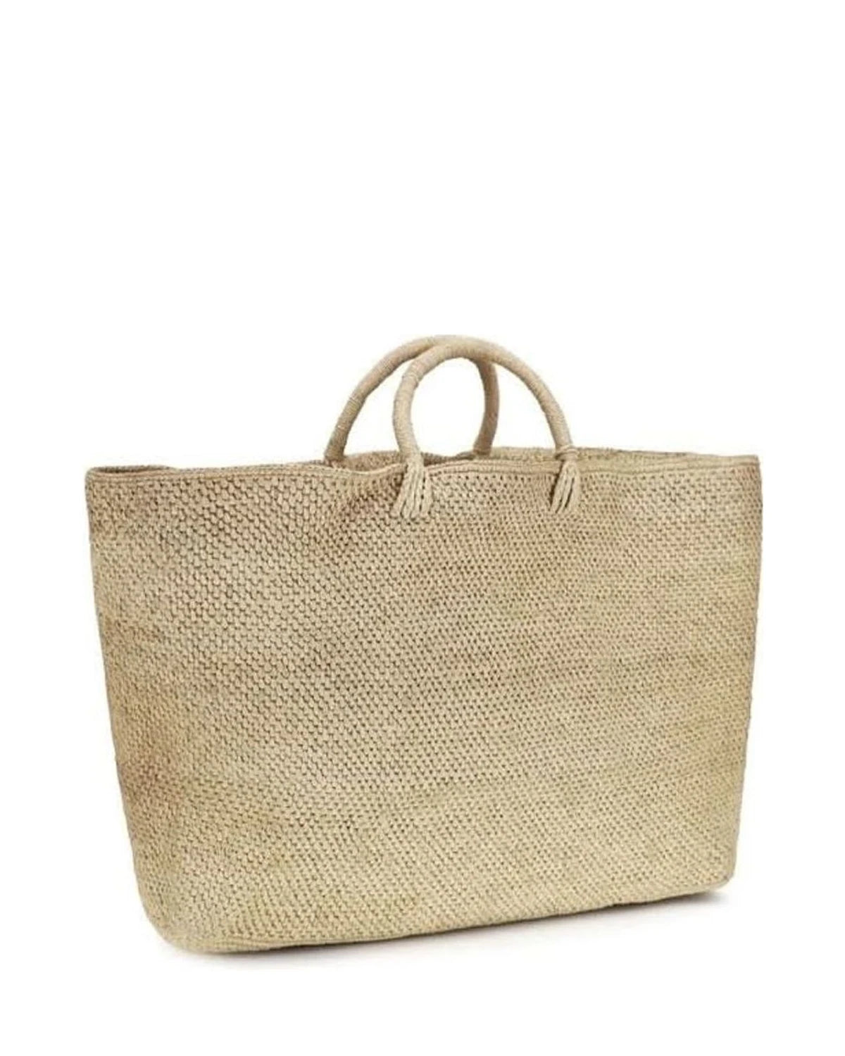 Manebi Beige Raffia Handbag Glam Steals