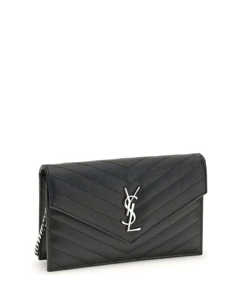 Saint Laurent Black Calf Leather Bos Taurus Wallet Glam Steals