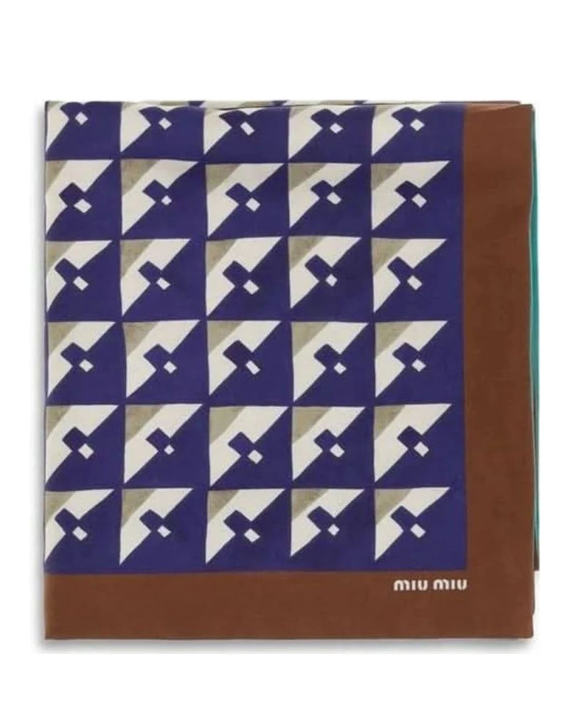 Miu Miu Scarves & Shawl in blue, Silk