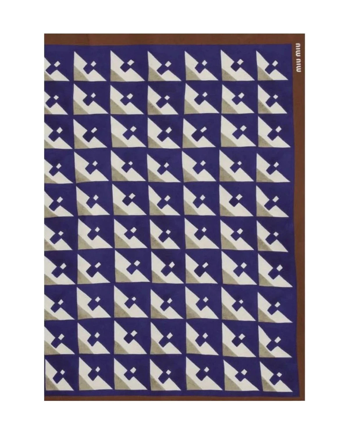 Miu Miu Scarves & Shawl in blue, Silk — view 3