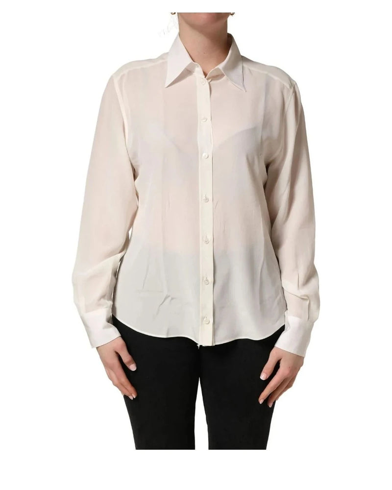Dolce & Gabbana Dress Shirt in white, Silk