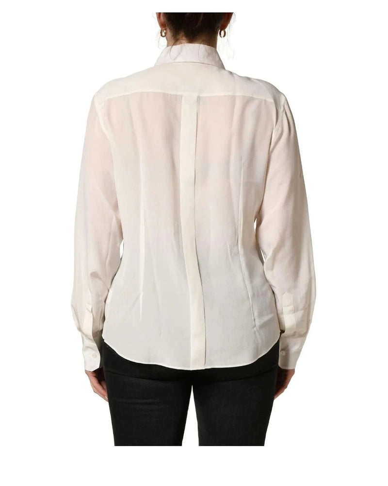 Dolce & Gabbana Dress Shirt in white, Silk — view 4