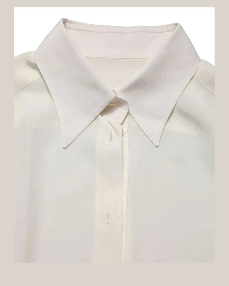 Dolce & Gabbana Dress Shirt in white, Silk — view 7