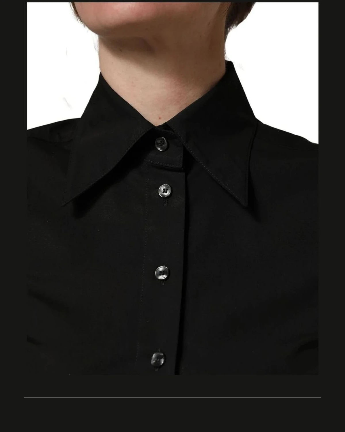 Dolce & Gabbana Blouse in black, Cotton — view 5