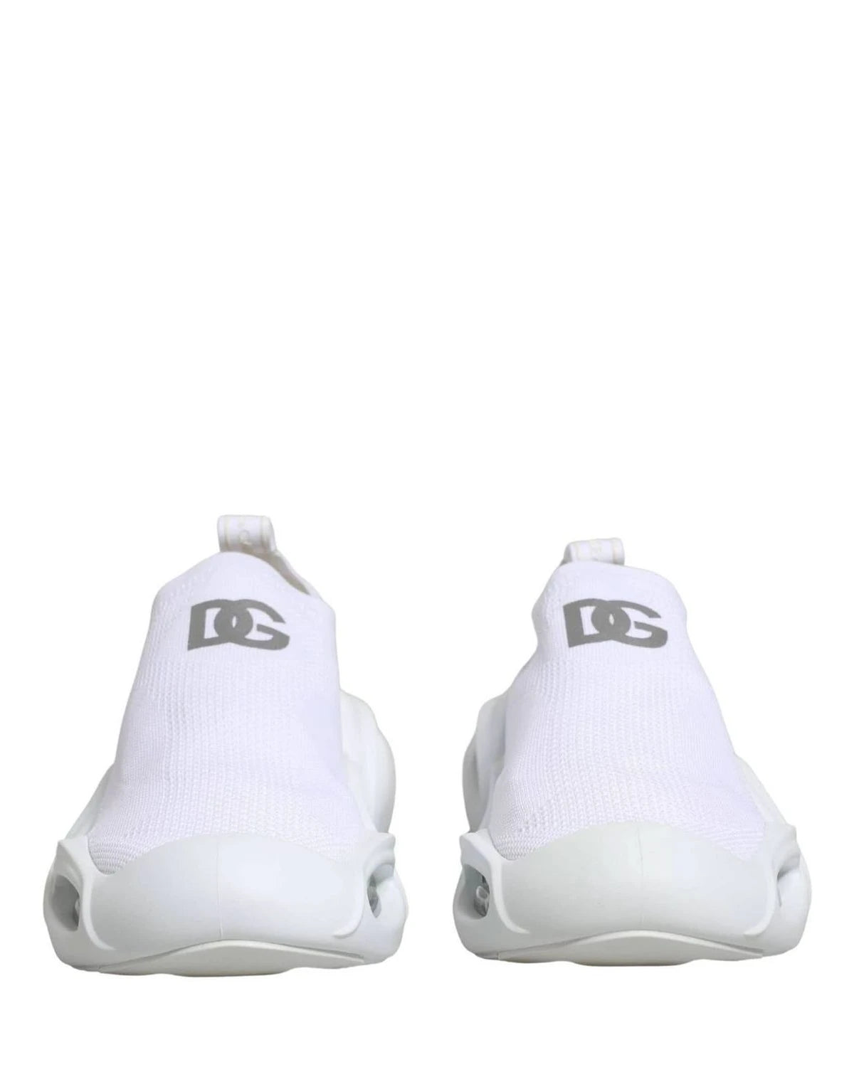 Dolce & Gabbana White Slip On Wave Low Top Sneakers Shoes Glam Steals