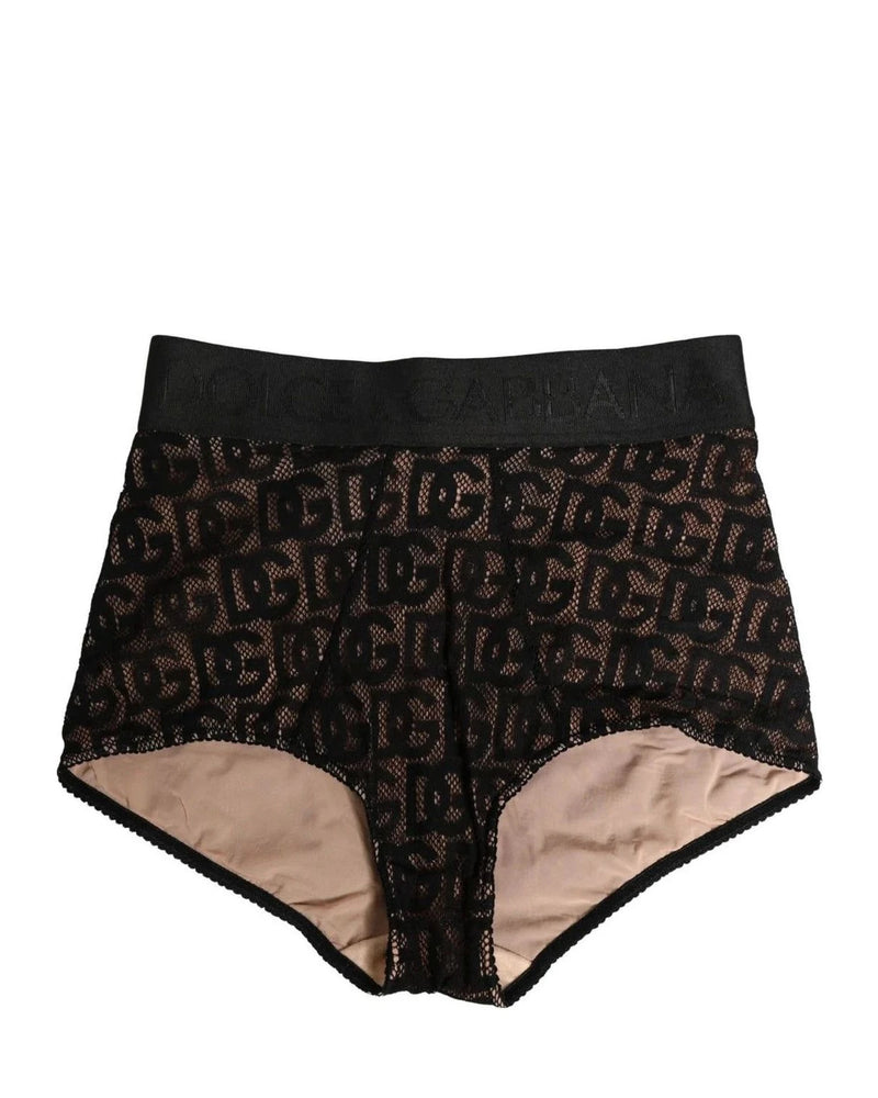 Dolce & Gabbana High Waisted Brief in black, Cotton