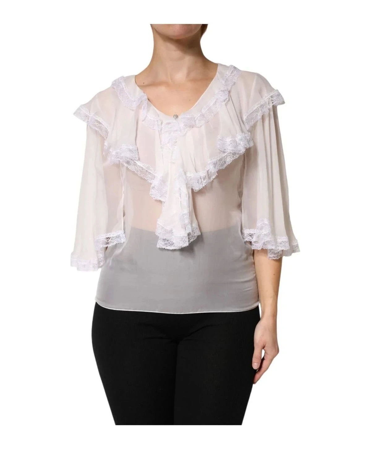Dolce & Gabbana Blouse in white, Nylon — view 2