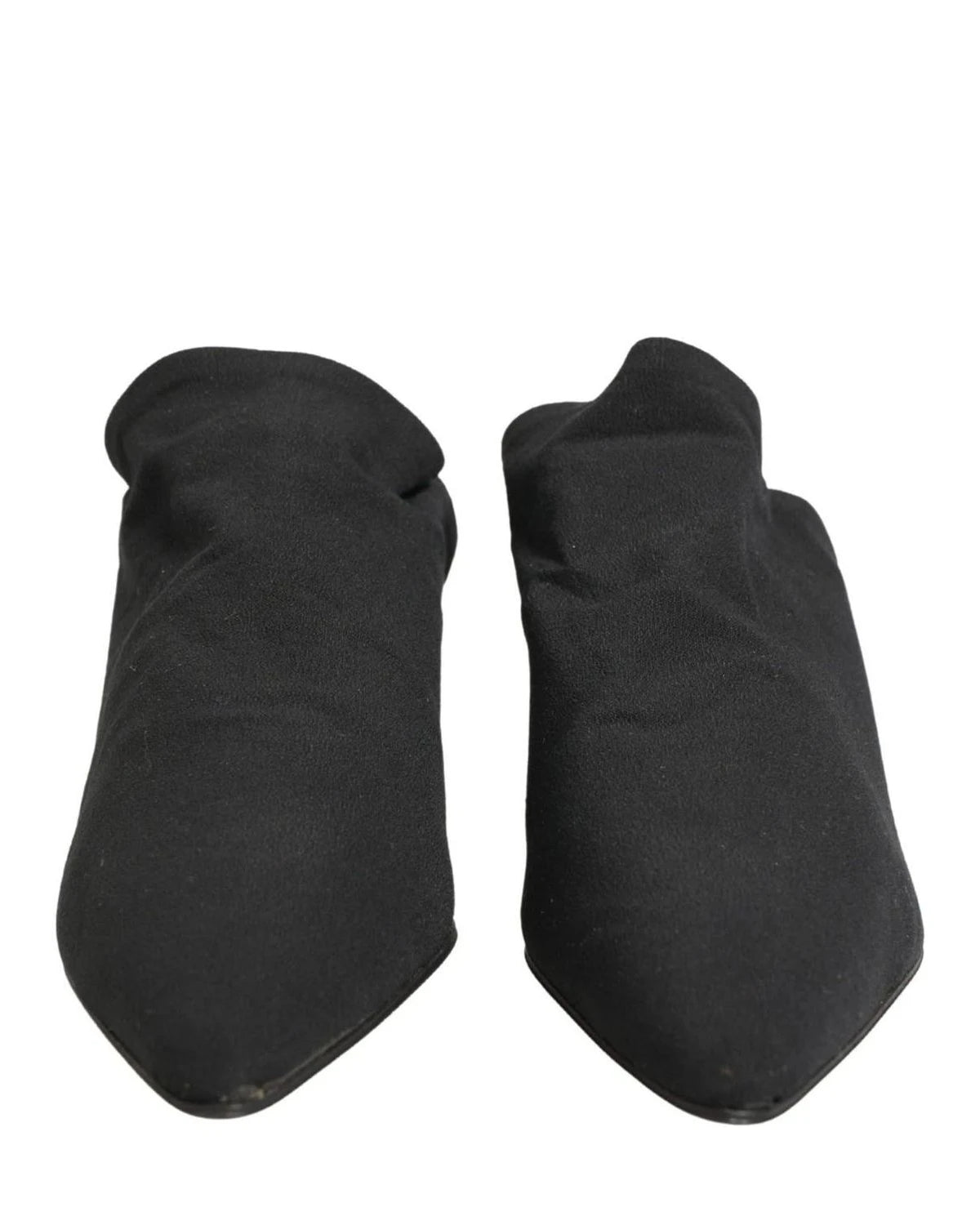 Dolce & Gabbana Black Suede Heel Mule Shoes Glam Steals