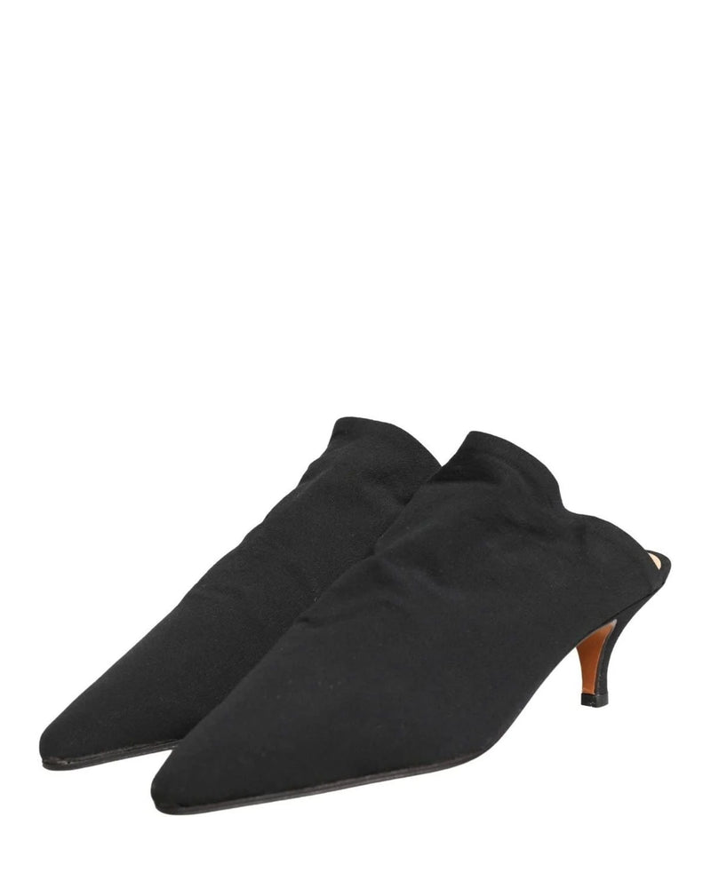 Dolce & Gabbana Black Suede Heel Mule Shoes Glam Steals